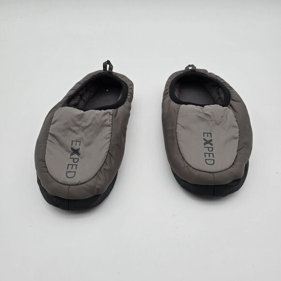 Exped Slippers Womens Small 6 7 8 Gray Camp Puffer Insulated Synthetic Puffy - Picture 2 of 11